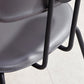 Matte Finish Leather Barstool Nordic Style Coffee Shop Low Back Stool