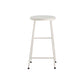 Modern Solid Wood Counter-height Stool Footrest Coffee Shop Round Bar Stools
