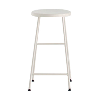 Modern Solid Wood Counter-height Stool Footrest Coffee Shop Round Bar Stools