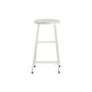 Modern Solid Wood Counter-height Stool Footrest Coffee Shop Round Bar Stools