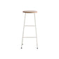 Modern Solid Wood Counter-height Stool Footrest Coffee Shop Round Bar Stools
