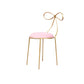 Round Leather and Metal Counter Stool Scandinavian Low Back Counter Bar Stool Pink 1 Piece Short Stool(18"H) Clearhalo 'Bar Furniture' 'Bar Stools' 'bar_stools' 'furn' 'furn_bar_stools' 'Furniture' 'Kitchen & Dining Furniture' 6077600