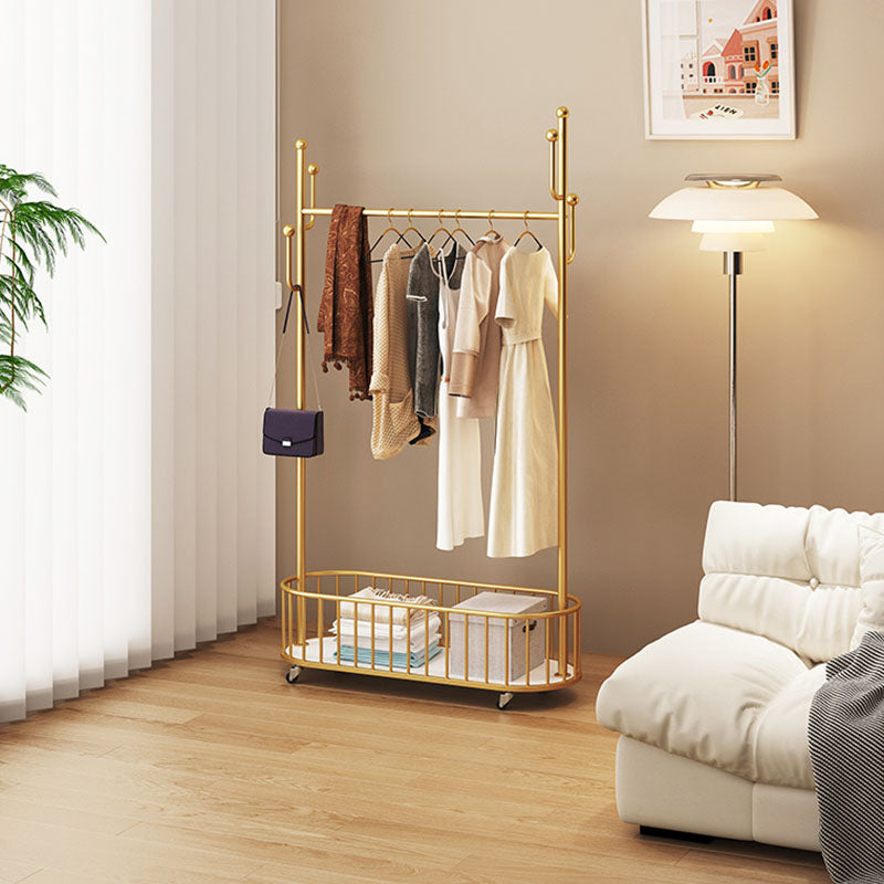 Splendido cestino per cappotti per cappotti in metallo con i casiri