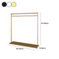 Rack de manteau simple pure couleur métallique en manteau autoportant avec étagères avec étagères