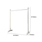 Modern Minimalist Metallic Coat Rack Free Standing 2 Leg Base Coat Rack Clearhalo 'Entry & Mudroom Furniture' 'furn' 'furn_hall_tree_coat_racks' 'Furniture' 'Hall Trees & Coat Racks' 'hall_tree_coat_racks' 6083415