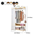 Modern Style Coat Rack Metal Frame Multi-layer Shelve Design Free Standing Coat Rack Clearhalo 'Entry & Mudroom Furniture' 'furn' 'furn_hall_tree_coat_racks' 'Furniture' 'Hall Trees & Coat Racks' 'hall_tree_coat_racks' 6083568
