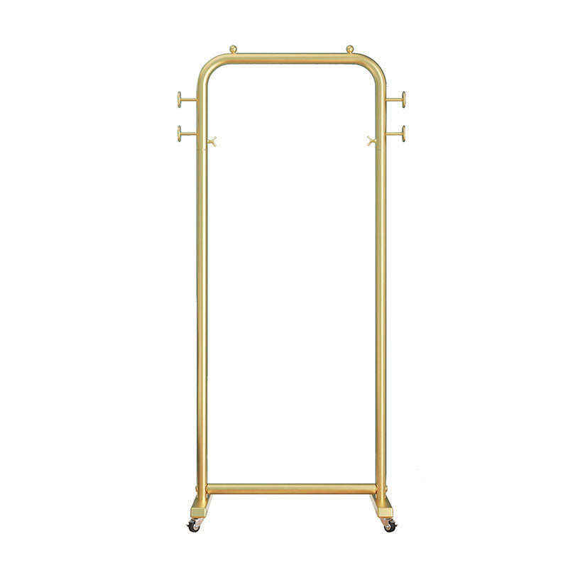 Modern Hall Stand Metal Hanging Rail y 4 ganchos repleto de casillas con castores