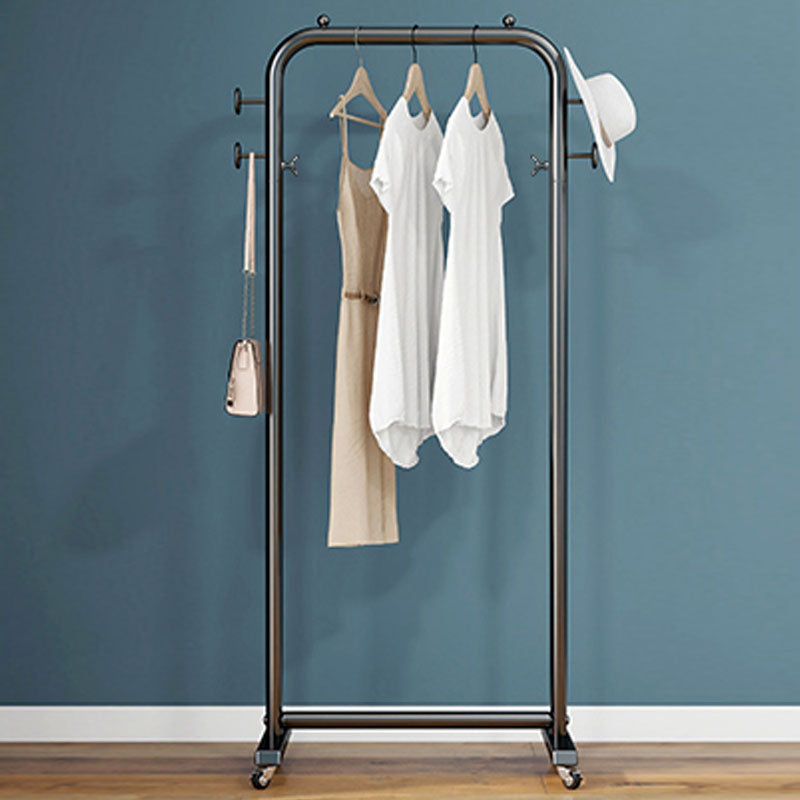 Modern Hall Stand Metal Hanging Rail y 4 ganchos repleto de casillas con castores