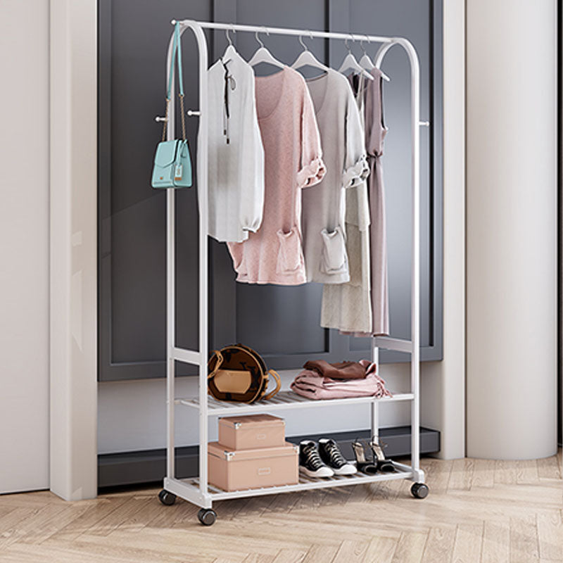 Moderner Kleiderbügel 2 Lagerregale und 6 Hooks Hall Tree mit Rizinus