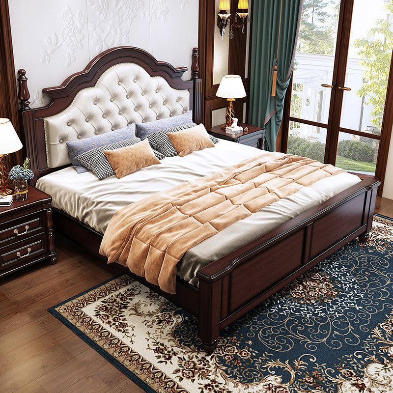 Letto da 57,08 "a letto moderno di gomma moderna di mid-secolo con testiera imbottita