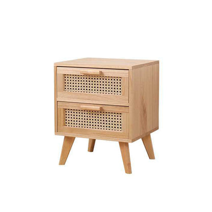 11.81" Wide Accent Chest Rattan Rectangle Standard Chest with Drawers