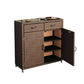 Modern Storage Cabinet Wicker&Rattan Side Cabinet With Doors Clearhalo 'Cabinets & Chests' 'cabinets_chests' 'furn' 'furn_cabinets_chests' 'Furniture' 'Living Room Furniture' 6083810