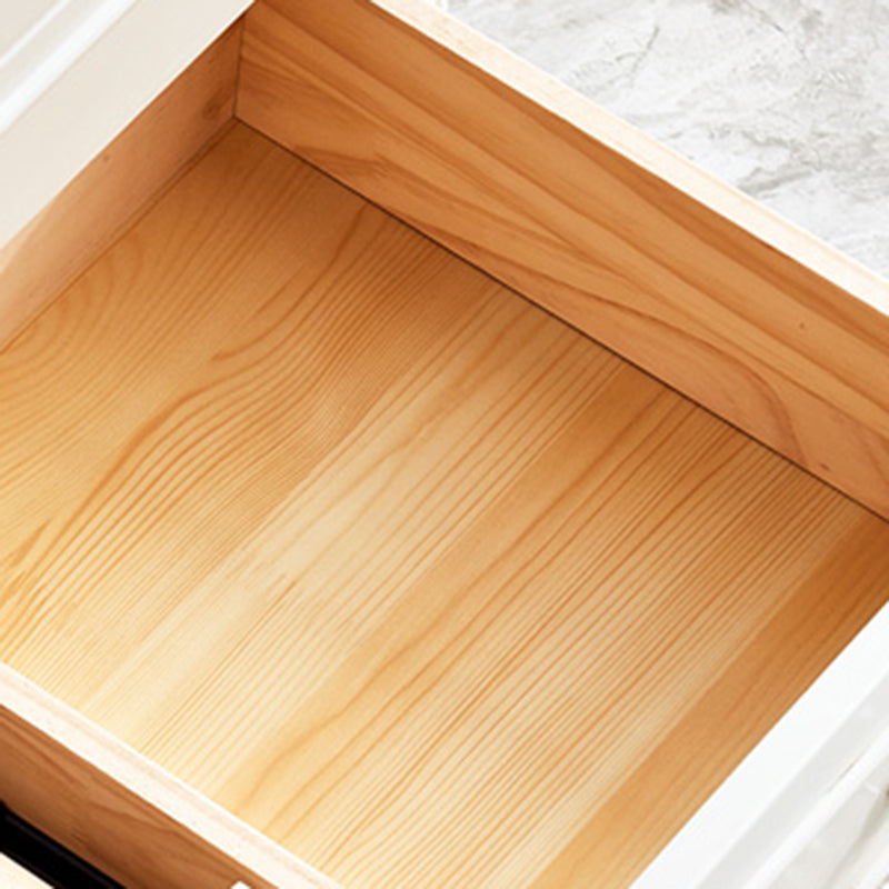 17.71" Wide Accent Chest White Rectangle Standard Chest with Drawers