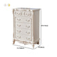 17.71" Wide Accent Chest White Rectangle Standard Chest with Drawers