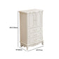 17.71" Wide Accent Chest White Rectangle Standard Chest with Drawers