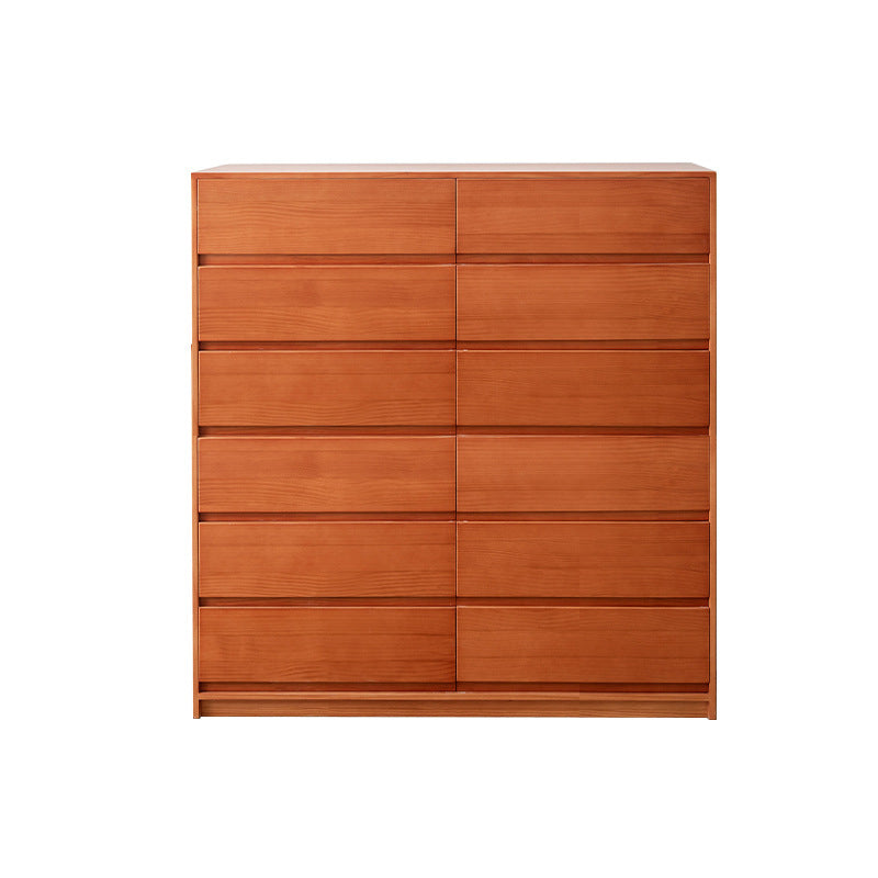15.74" Wide Accent Chest Pine Rectangle Standard Chest with Drawers 47"L x 16"W x 50"H Cherry Clearhalo 'Cabinets & Chests' 'cabinets_chests' 'furn' 'furn_cabinets_chests' 'Furniture' 'Living Room Furniture' 6083887