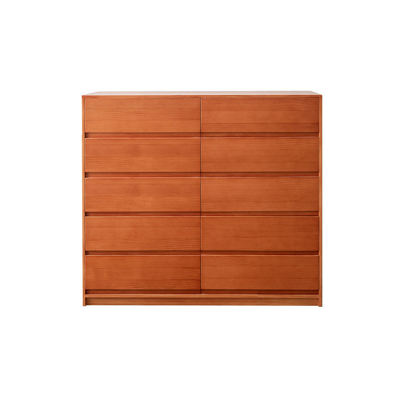 15.74" Wide Accent Chest Pine Rectangle Standard Chest with Drawers 47.2"L x 15.7"W x 42.1"H Cherry Clearhalo 'Cabinets & Chests' 'cabinets_chests' 'furn' 'furn_cabinets_chests' 'Furniture' 'Living Room Furniture' 6083890