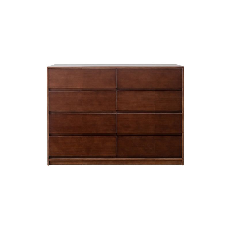 15.74" Wide Accent Chest Pine Rectangle Standard Chest with Drawers 47"L x 16"W x 34"H Dark Walnut Clearhalo 'Cabinets & Chests' 'cabinets_chests' 'furn' 'furn_cabinets_chests' 'Furniture' 'Living Room Furniture' 6083892