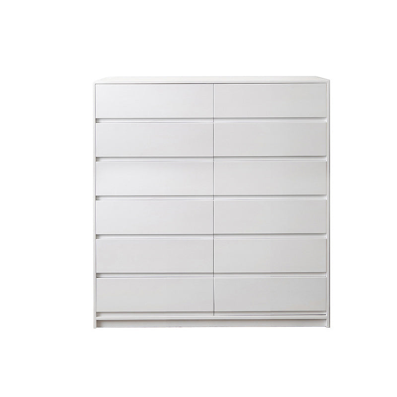 15.74" Wide Accent Chest Pine Rectangle Standard Chest with Drawers 47"L x 16"W x 50"H White Clearhalo 'Cabinets & Chests' 'cabinets_chests' 'furn' 'furn_cabinets_chests' 'Furniture' 'Living Room Furniture' 6083893