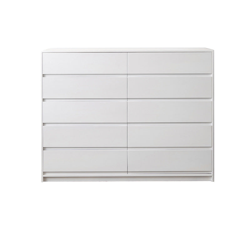 15.74" Wide Accent Chest Pine Rectangle Standard Chest with Drawers 55.1"L x 15.7"W x 42.1"H White Clearhalo 'Cabinets & Chests' 'cabinets_chests' 'furn' 'furn_cabinets_chests' 'Furniture' 'Living Room Furniture' 6083908