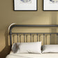 Industrial Iron Bed with Rectangle Headboard and Metal Legs in Black Clearhalo 'Bedroom Furniture' 'Beds' 'furn' 'furn_beds' 'Furniture' 6083927