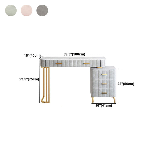 Tocador de tocador moderno Juego de mesa de maquillaje de tocador de tocador de pizarra