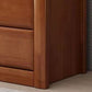 Modern 15,74 "Wide Accent Chest Brown Rubberwood -borst met laden