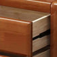 Modern 15,74 "Wide Accent Chest Brown Rubberwood -borst met laden