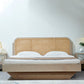 Rattan Bed in Light Brone Oak Tropical Rattan Style with Headboard