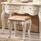 White Vanity Dressing Table Set Victorian Mirrored Wood Vanity Clearhalo 'Bedroom Furniture' 'furn' 'furn_makeup_vanities' 'Furniture' 'Makeup Vanities' 'makeup_vanities' 6084114