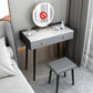 Modern Compact Makeup Vanity 1/2 Cassette da toeletta con sgabello imbottito