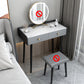 Modern Compact Makeup Vanity 1/2 Cassette da toeletta con sgabello imbottito