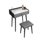 Modern Compact Makeup Vanity 1/2 Cassette da toeletta con sgabello imbottito