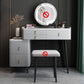 Tabouret de maquillage de vanité en pierre moderne ensemble tabouret gris