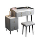 Tabouret de maquillage de vanité en pierre moderne ensemble tabouret gris