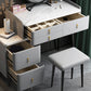 Tabouret de maquillage de vanité en pierre moderne ensemble tabouret gris