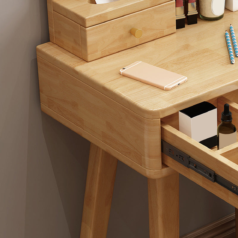 4 cassetti e specchio set da toeletta per il trucco per il trucco per il trucco per la scrivania in legno in legno