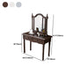 3-Piece Set Makeup Vanity Victorian Mirror and Stool Dressing Desk Clearhalo 'Bedroom Furniture' 'furn' 'furn_makeup_vanities' 'Furniture' 'Makeup Vanities' 'makeup_vanities' 6084293