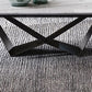 Glam rechthoekige witte salontafel met marmeren blad en stalen onderstel