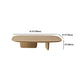 Solid Wood Coffee Table with 2 Legs and Rectangle Top Scandinavian