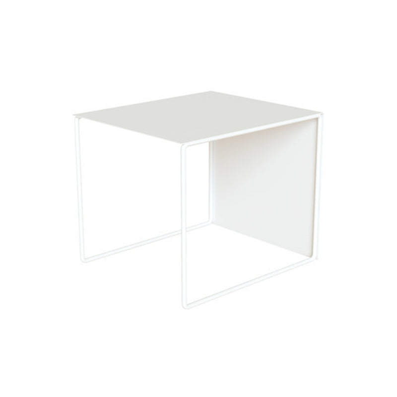 Trestle Coffee Table Mid-Century Modern Iron Coffee Table for Living Room White Clearhalo 'Coffee & Accent Tables' 'Coffee Tables' 'coffee_tables' 'furn' 'furn_coffee_tables' 'Furniture' 'Living Room Furniture' 6084484