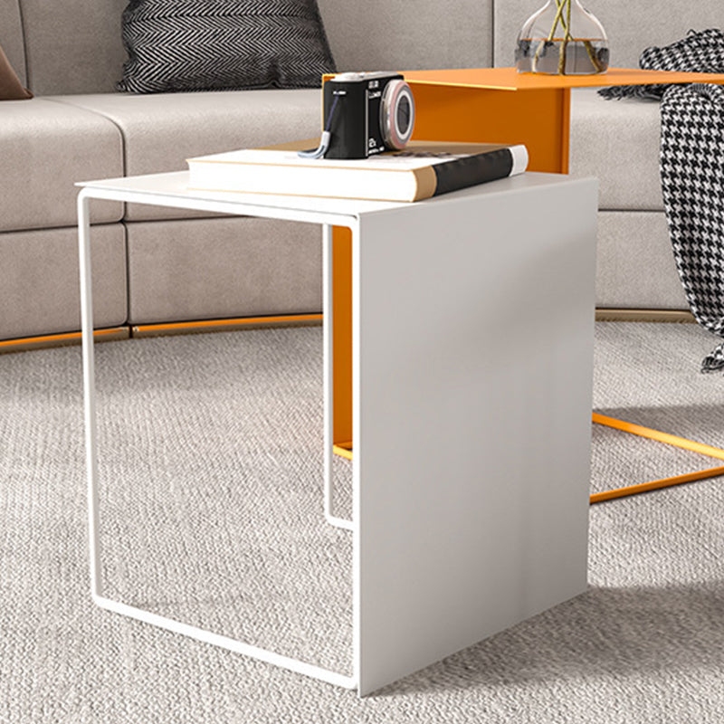 Trestle Coffee Table Mid-Century Modern Iron Coffee Table for Living Room Clearhalo 'Coffee & Accent Tables' 'Coffee Tables' 'coffee_tables' 'furn' 'furn_coffee_tables' 'Furniture' 'Living Room Furniture' 6084496