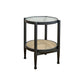 Contemporary 3/4 Legs Wooden with Storage Shelf Coffee Table 19.7"L x 19.7"W x 23.5"H Black Clearhalo 'Coffee & Accent Tables' 'Coffee Tables' 'coffee_tables' 'furn' 'furn_coffee_tables' 'Furniture' 'Living Room Furniture' 6084535