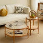 Contemporary 3/4 Legs Wooden with Storage Shelf Coffee Table Clearhalo 'Coffee & Accent Tables' 'Coffee Tables' 'coffee_tables' 'furn' 'furn_coffee_tables' 'Furniture' 'Living Room Furniture' 6084543