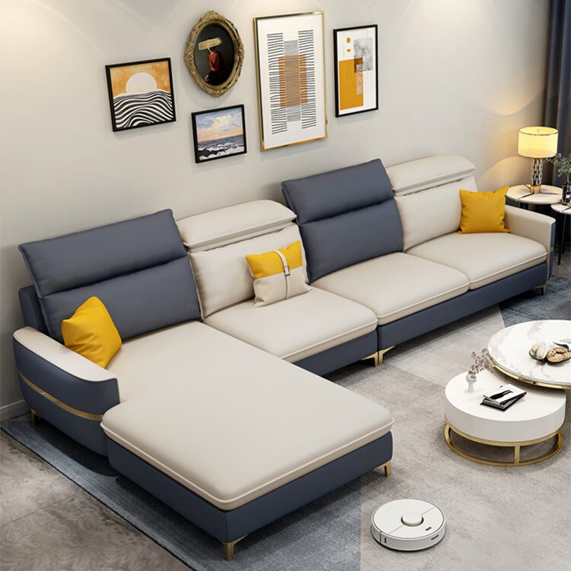 MODERNE 33.46 "H faux cuir carré canapé de bras et chaise pour le salon