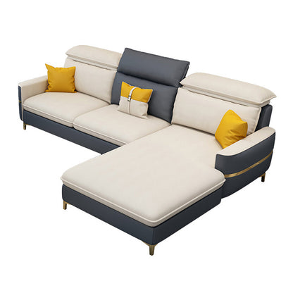 MODERNE 33.46 "H faux cuir carré canapé de bras et chaise pour le salon