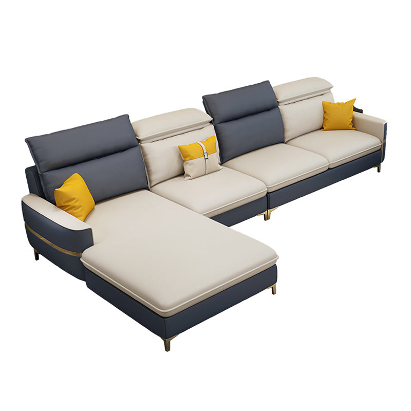 MODERNE 33.46 "H faux cuir carré canapé de bras et chaise pour le salon