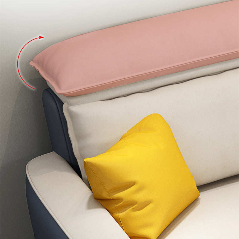 MODERNE 33.46 "H faux cuir carré canapé de bras et chaise pour le salon