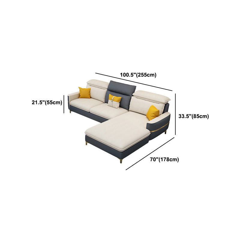 MODERNE 33.46 "H faux cuir carré canapé de bras et chaise pour le salon