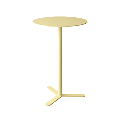 Mid-Century Metal Side End Table Pedestal Corner Table for Living Room